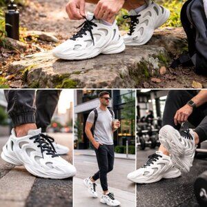 Adidas Adilette 22 Foam RNR-style sneakers